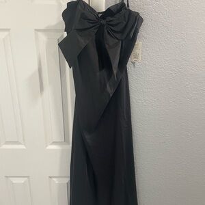 Target Black Strapless Embellished Gown